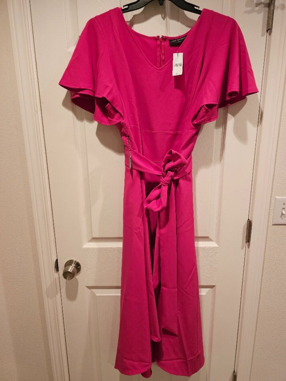 Lena Hi-Low Dress Lane Bryant Fuschia Size 20 NEW